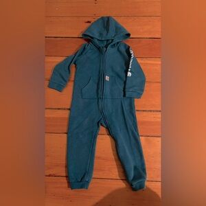 Carhartt teal sweatsuit one-piece 24M